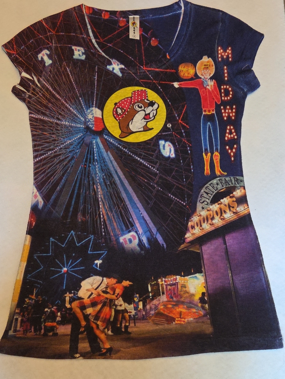 Texas Midway Ferris Wheel Graphic Tee - Unbranded - Navy Multicolor